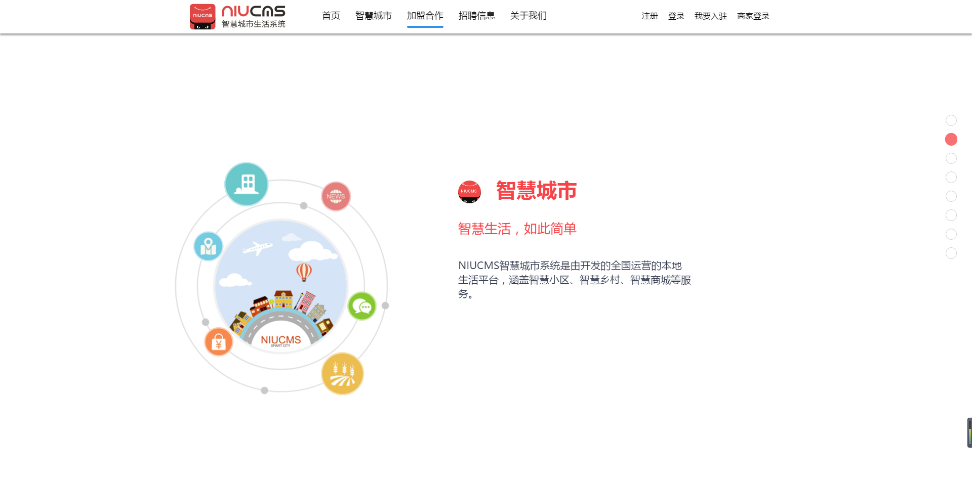 基于TP框架最新Niucms3.45智慧城市_智慧城市生活服务平台+教程+采集插图2