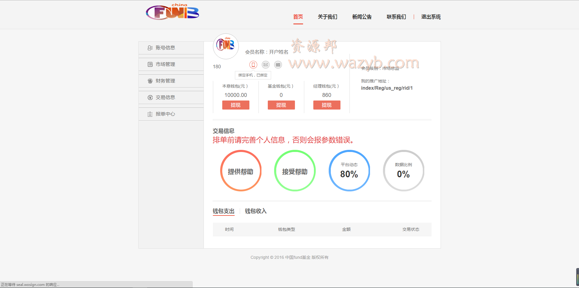 ThinkPHP内核开发的中国罗斯福互助基金程序学习研究程序-秒杀高仿MMM金融插图1