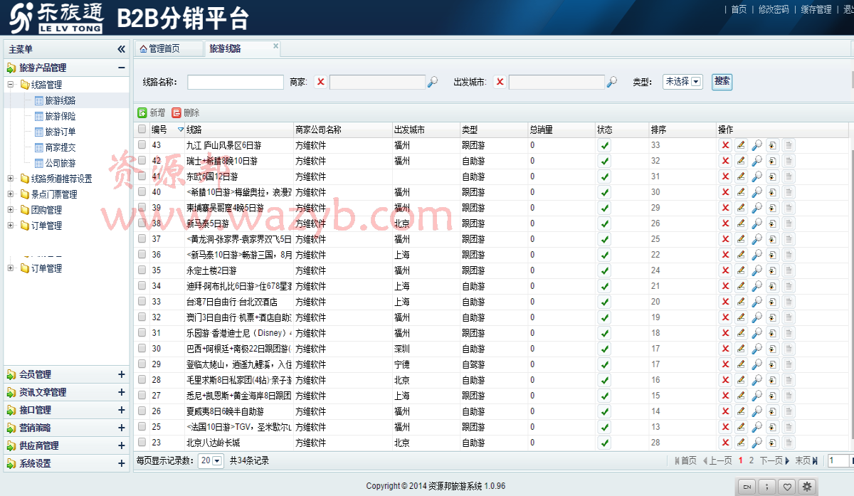 最新2016乐程旅游网源码方维内核二次开发版本+商家分销平台+支付宝插图5