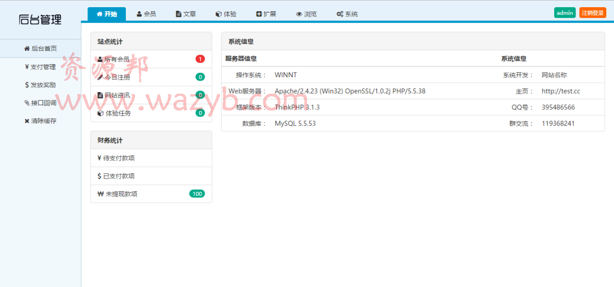 基于ThinkPHP开发的任务理财网站源码，运行速度SOSO快插图2