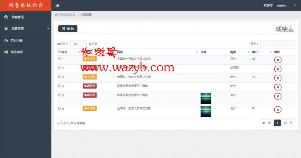 ThinkPHP框架开发的微信考试问卷答题系统_学生在线考试答题系统插图4