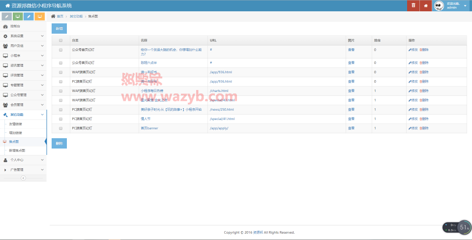 基于ThinkPHP微信小程序和公众号导航网站源码_WAP手机自适应+整合QQ、微信、微博、手机登录+文章评测系统插图9