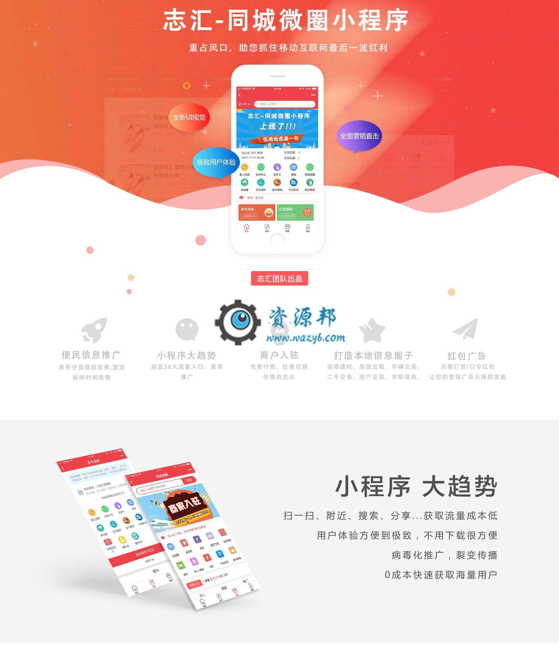 【微擎小程序】(志汇)叮咚同城微圈小程序V11.2.7全开源解密版，修复帖子浏览量过大时样式问题插图7