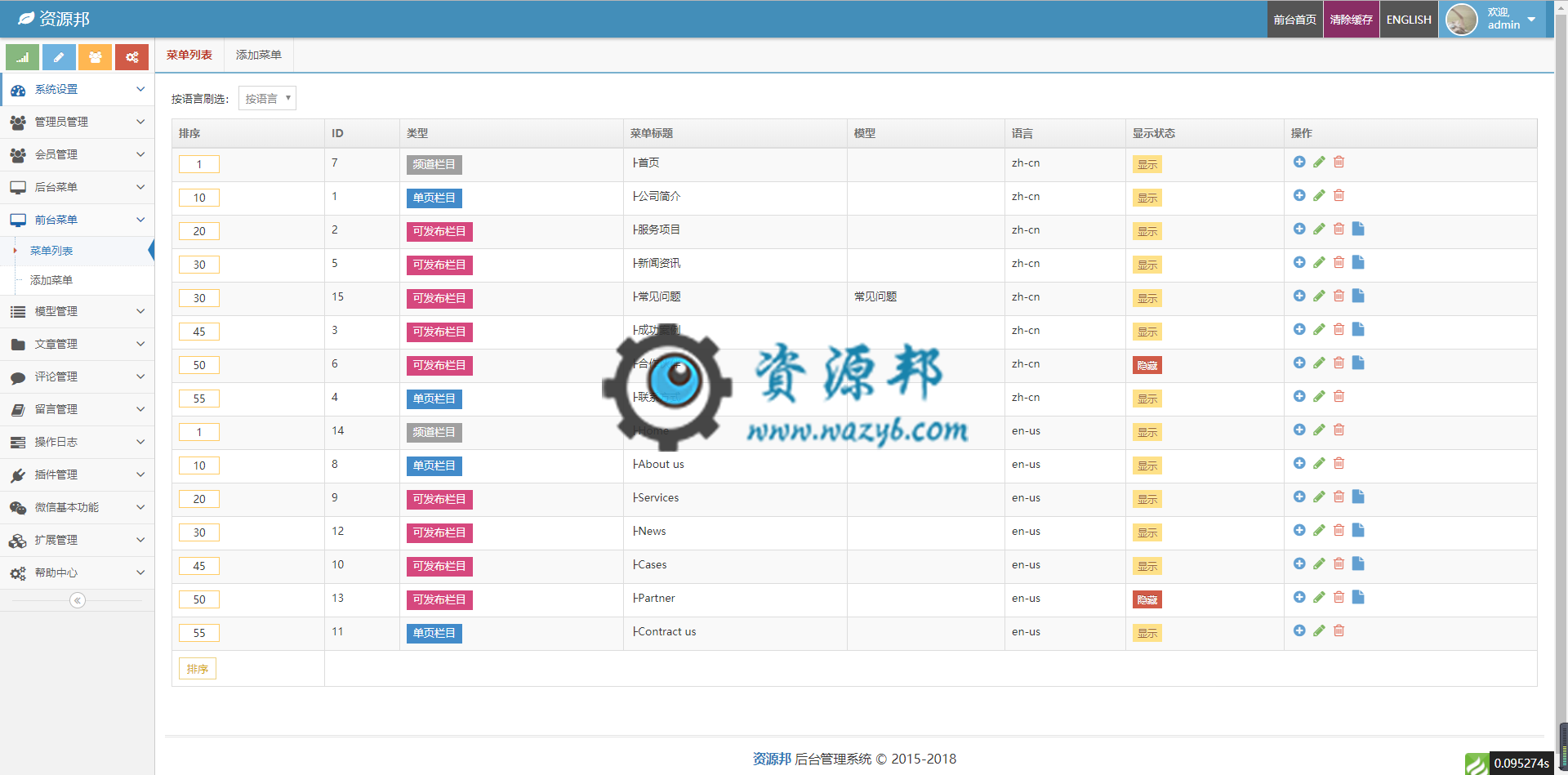 基于ThinkPHP5+ACE框架开发的响应式通用后台权限管理系统PHP源码|响应式轻量级企业网站管理系统插图13