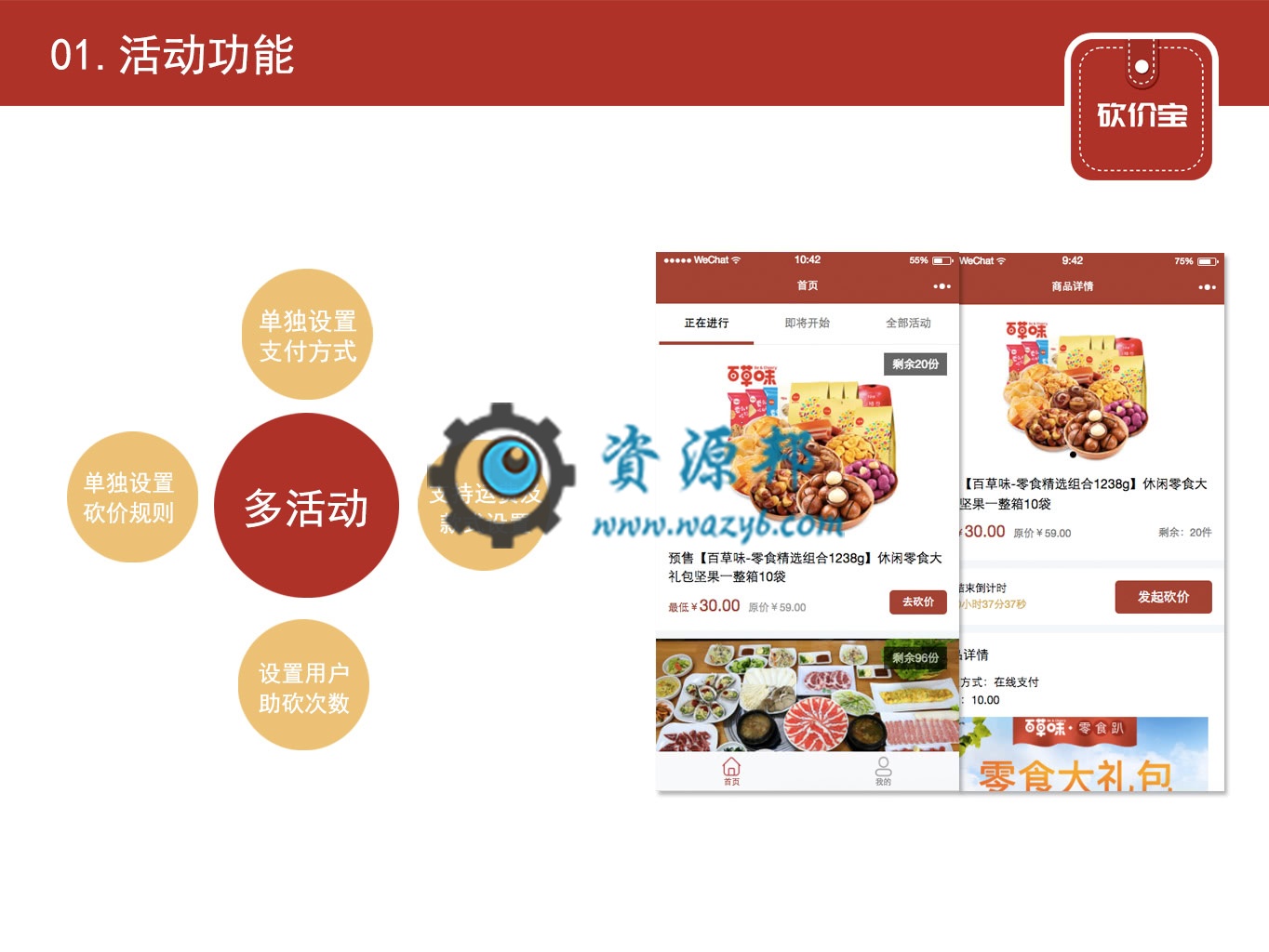 【微擎小程序】砍价宝小程序V10.0.6全解密安装包+小程序前端，新增广告位自定义跳转及内容功能插图6