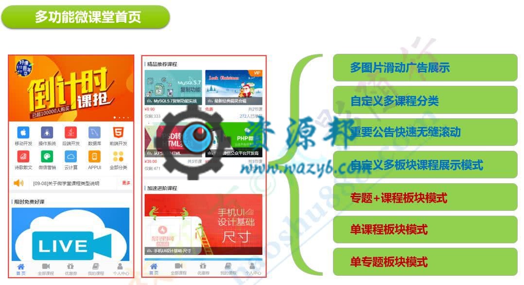 【公众号+小程序】微课堂V2_3.9.4+PC端+公众号+小程序，系统开启仅显示开通VIP时，课程价格显示为“VIP免费”插图10