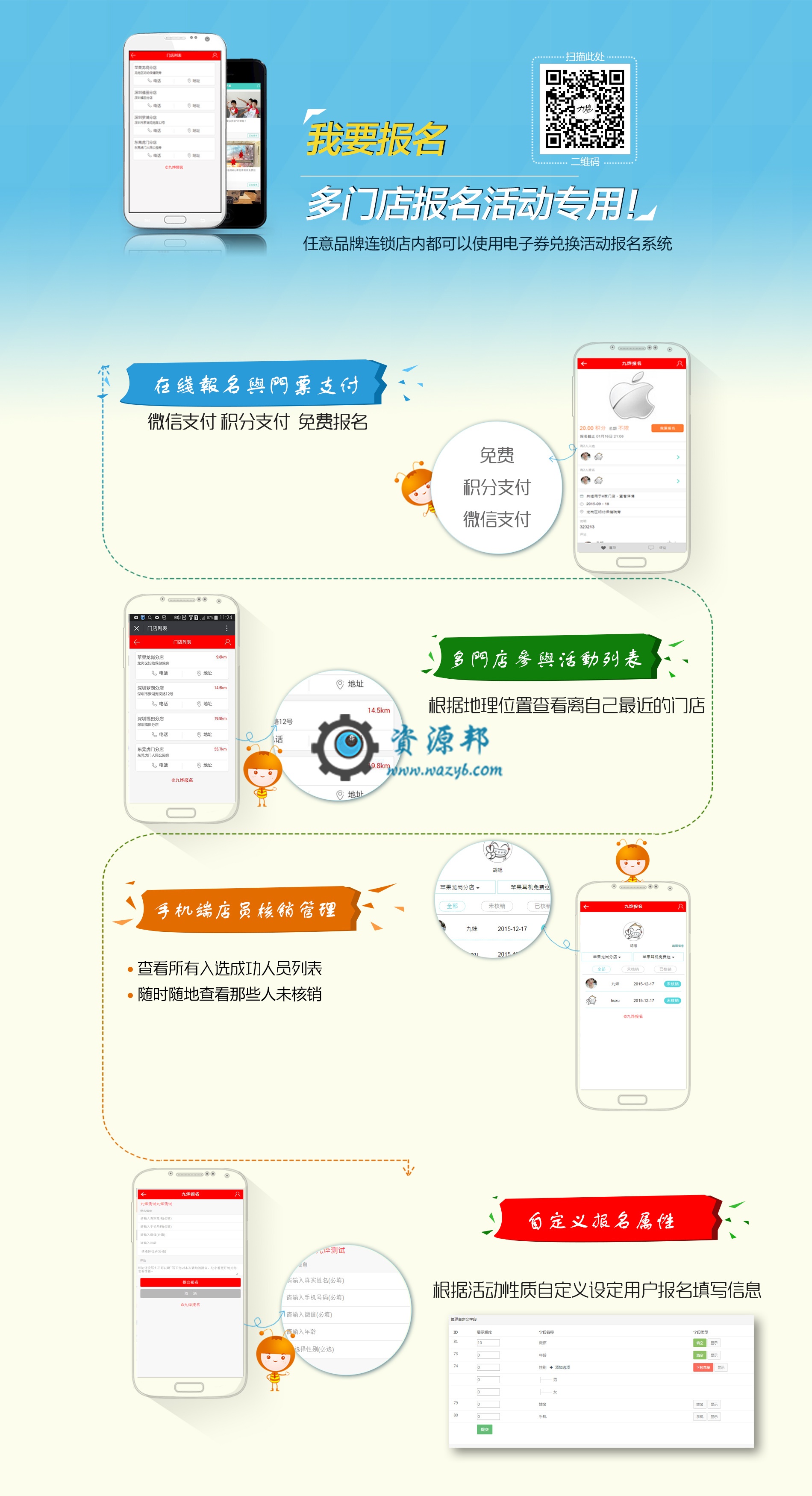 【微擎微赞模块】我要报名高级版v6.8—火爆的活动报名管理系统PHP源码插图6