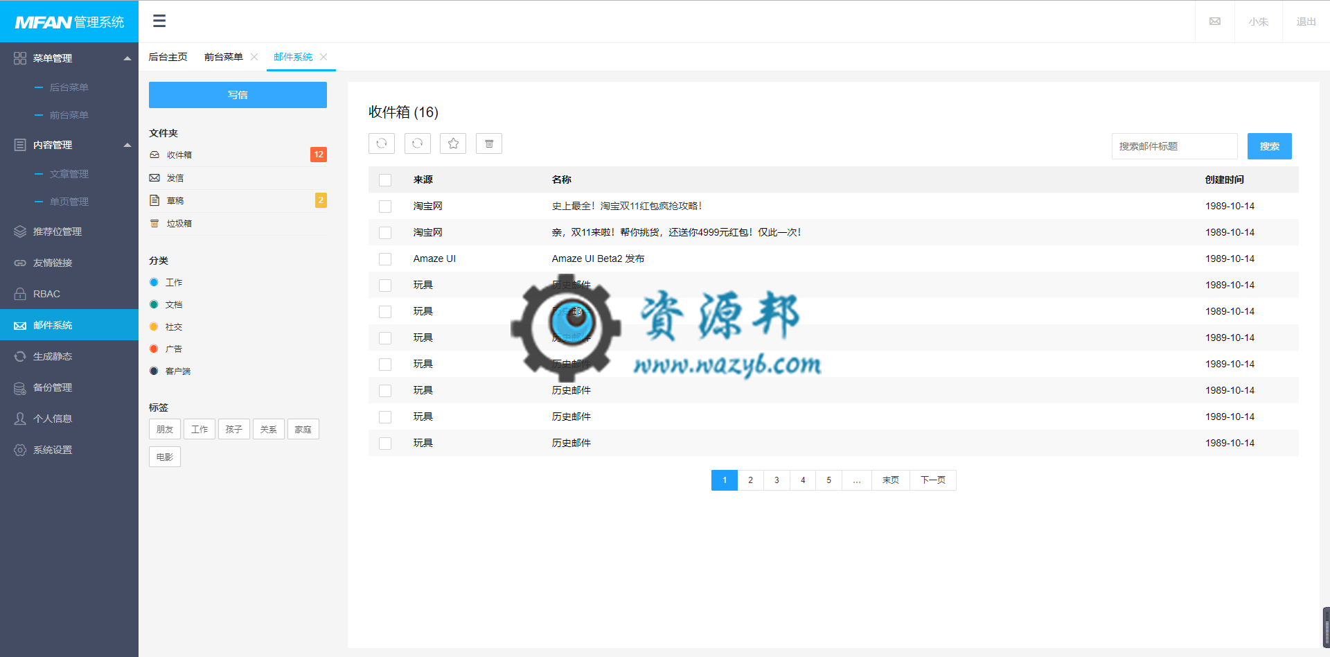 一款基于LayUi框架的后台模板插图2