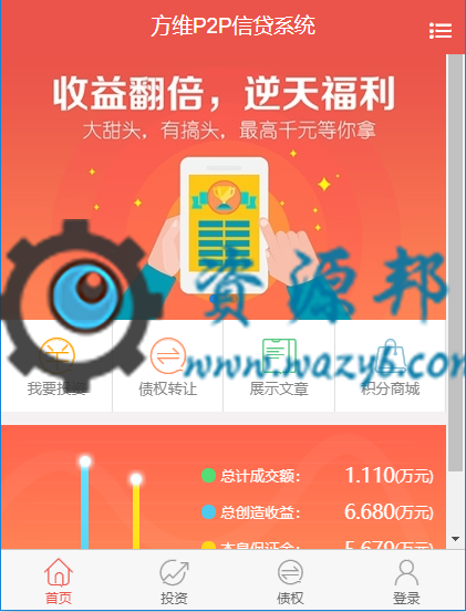 基于ThinkPHP框架开发的P2P借贷投资理财平台系统PHP源码+安卓苹果手机APP源码+详细开发文档插图6