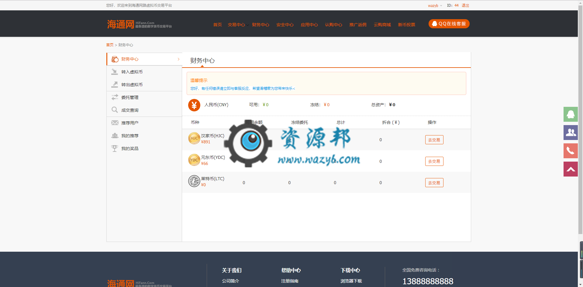 基于ThinkPHP框架开发的最新虚拟币交易系统PHP源码+商城+分红+钱包+专业K线+4套模板插图3