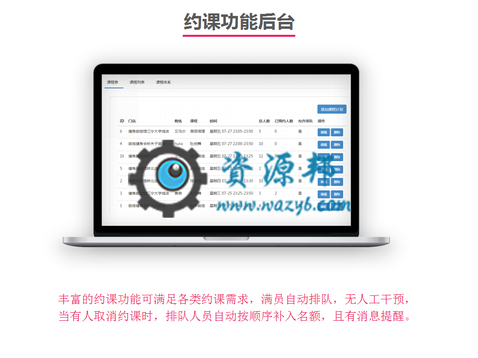 【微擎微赞小程序】健身房瑜伽馆行业门店V2.1.0+健身行业门店小程序前端+后端，后台添加左边菜单排序功能插图10