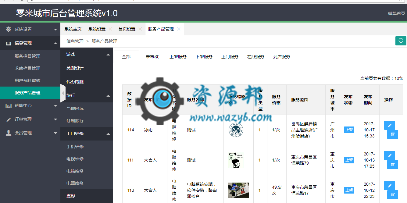 【微擎微赞模块】零米城市O2OV1.6.1开源解密版，添加后台添加求助信息的管理插图8