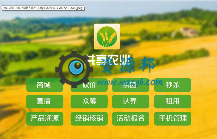 【微擎小程序】互联网共享农业小程序V1.3.4前端+后端，商城列表增加搜索框-Ai搜码网