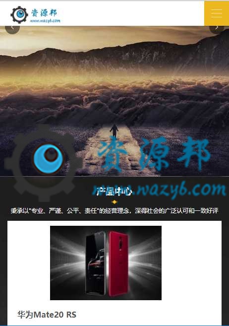 最新漂亮的自适应响应式企业网站PHP源码插图6