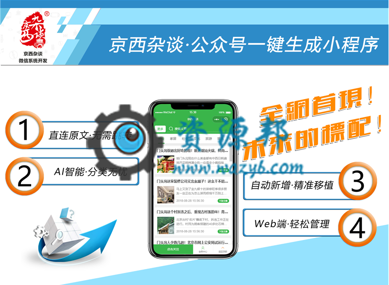 【微擎小程序】微信公众号秒变小程序V1.0.8前后端完整源码，新增文章库素材组件，每日2000文章递增中，后台批量导入-Ai搜码网