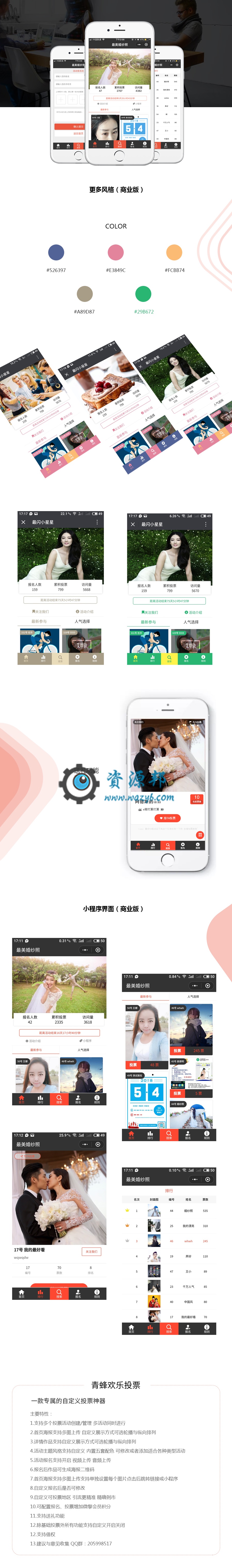 【微擎小程序】青蜂欢乐投票小程序V11.0.3前后端完整源码，亲测完美可用投票小程序插图11