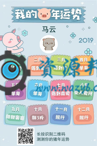 【微擎微赞模块】2019猪年运势新版V1.0.2微擎原版模块打包，2019新年吸粉必备模块插图2