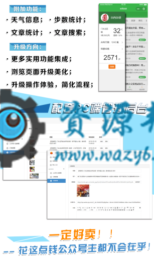 【微擎小程序】微信公众号秒变小程序V1.0.8前后端完整源码，新增文章库素材组件，每日2000文章递增中，后台批量导入插图6