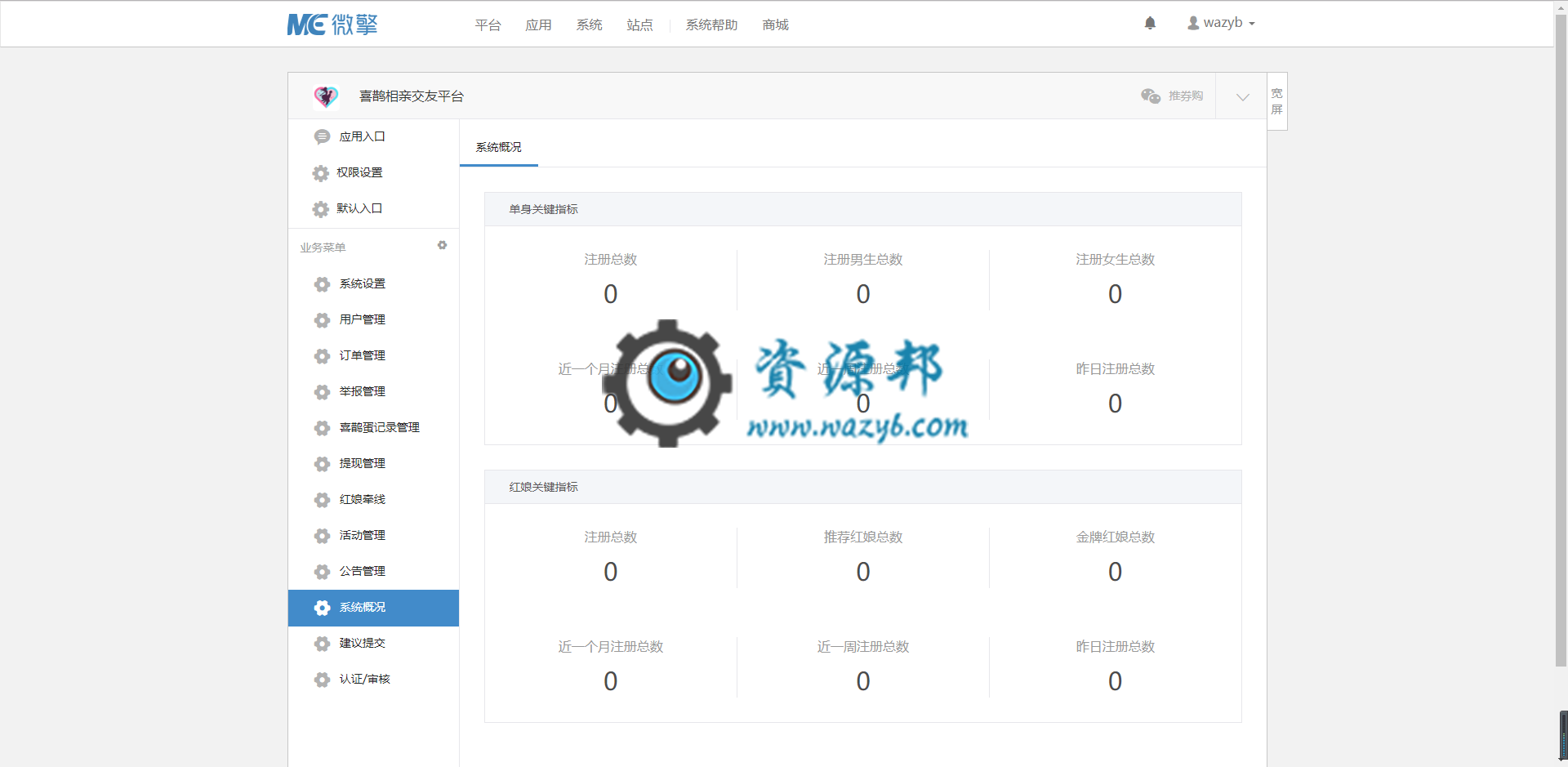 【微擎微赞模块】喜鹊相亲交友平台V2.1.2全开源解密版，修复后台单身用户列表“查看相册”跳转错误插图2