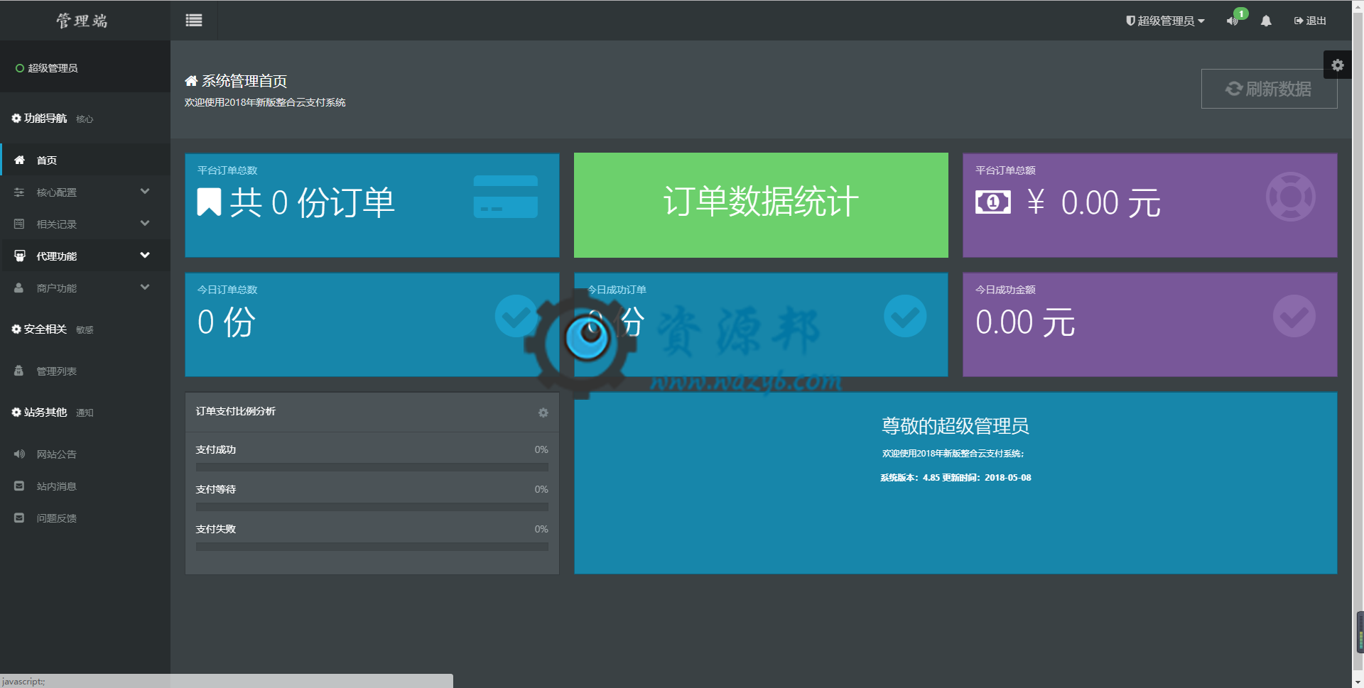 最新第四方聚合云支付系统PHP源码，可对接支付宝+微信+银联+自适应WAP手机端源码插图6