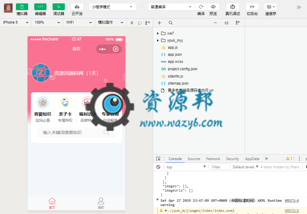 【微擎小程序】母婴街小程序V4.6.0前端+后端全开源解密版，集育婴知识、专家提问、文章打赏、拼团、砍价、抢购于一体的母婴综合平台插图3