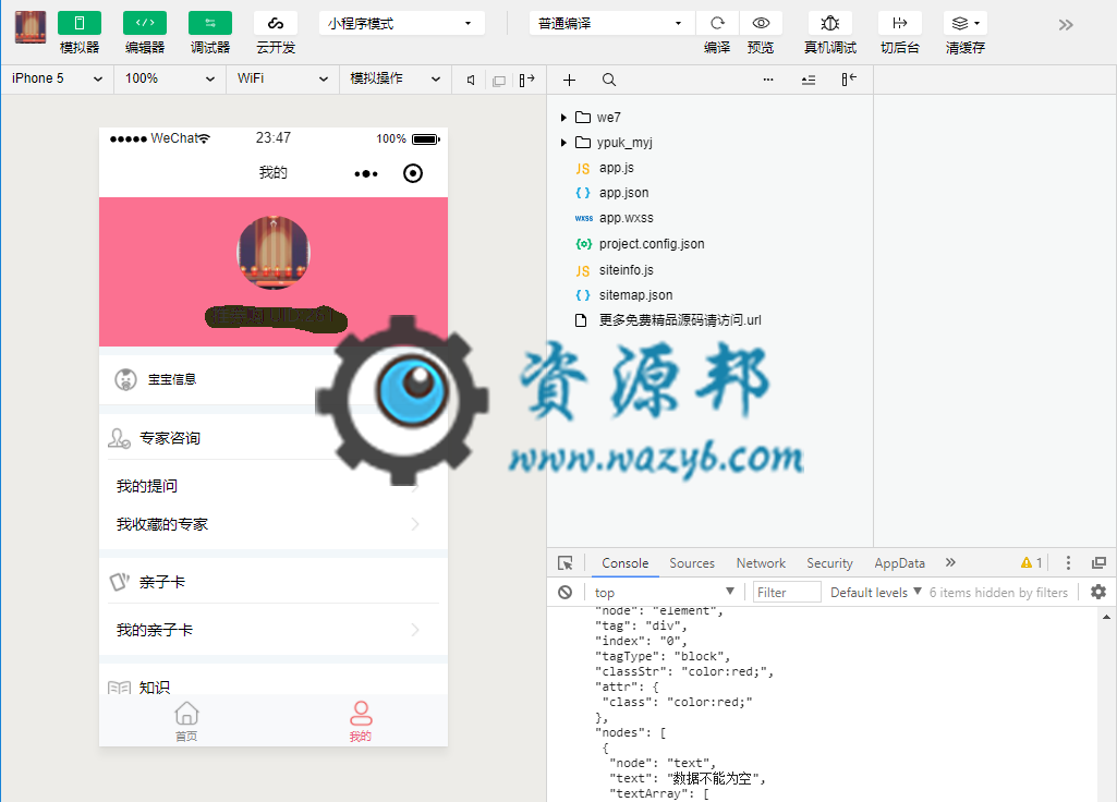 【微擎小程序】母婴街小程序V4.6.0前端+后端全开源解密版，集育婴知识、专家提问、文章打赏、拼团、砍价、抢购于一体的母婴综合平台插图4