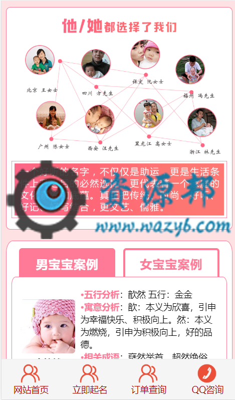 基于TP3.2框架开发的最新V2.1.0版本宝宝取名网站,完全开源PHP源码插图3