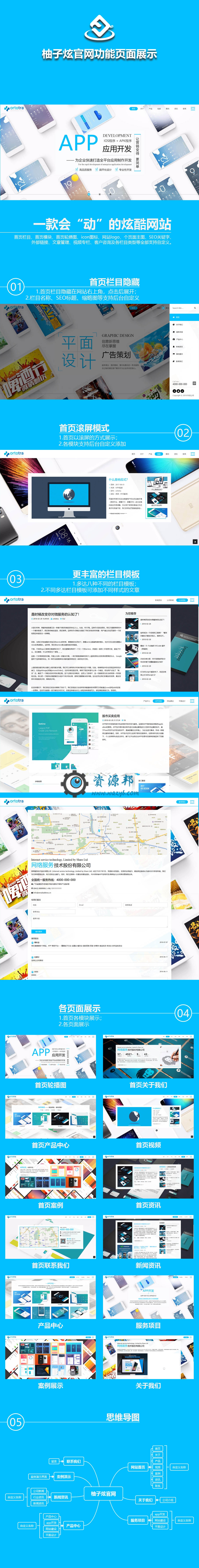 【微擎首页模块】柚子高级企业官网V1.0.8原版微擎模块，修改帮助中心栏目底部高度插图7