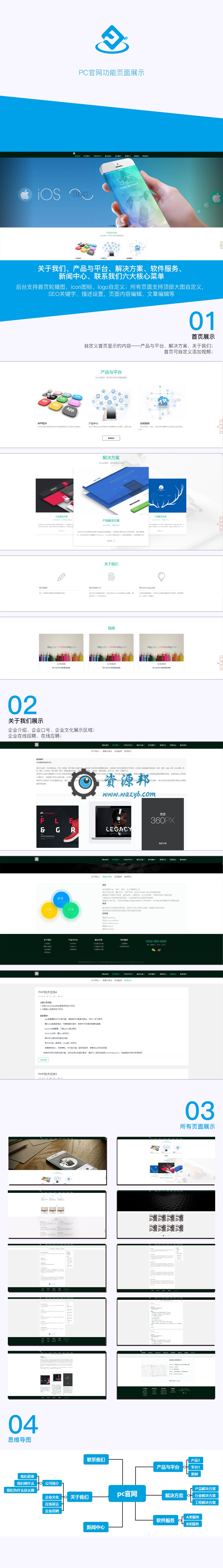 【微擎微赞模块】柚子企业官网V1.0.3，响应式案例展示官网，用作案例展示，产品展示、企业官网，PC手机自适应插图5