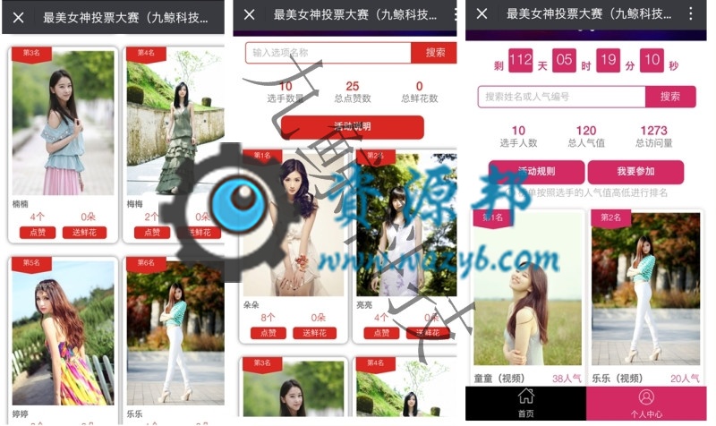 （九鲸投票）萌宝投票 美食投票V5.0+投票工具V5.1+投票模板颜色自定义，修复系统开三级账户漏洞插图8