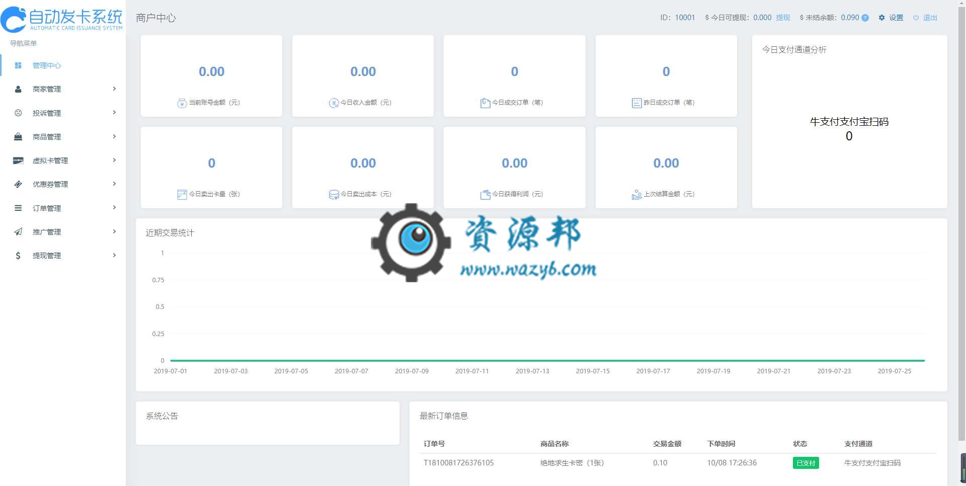 基于ThinkPHP5框架开发的企业级自动卡密发卡平台PHP源码，支持微信端和40种支付渠道插图3