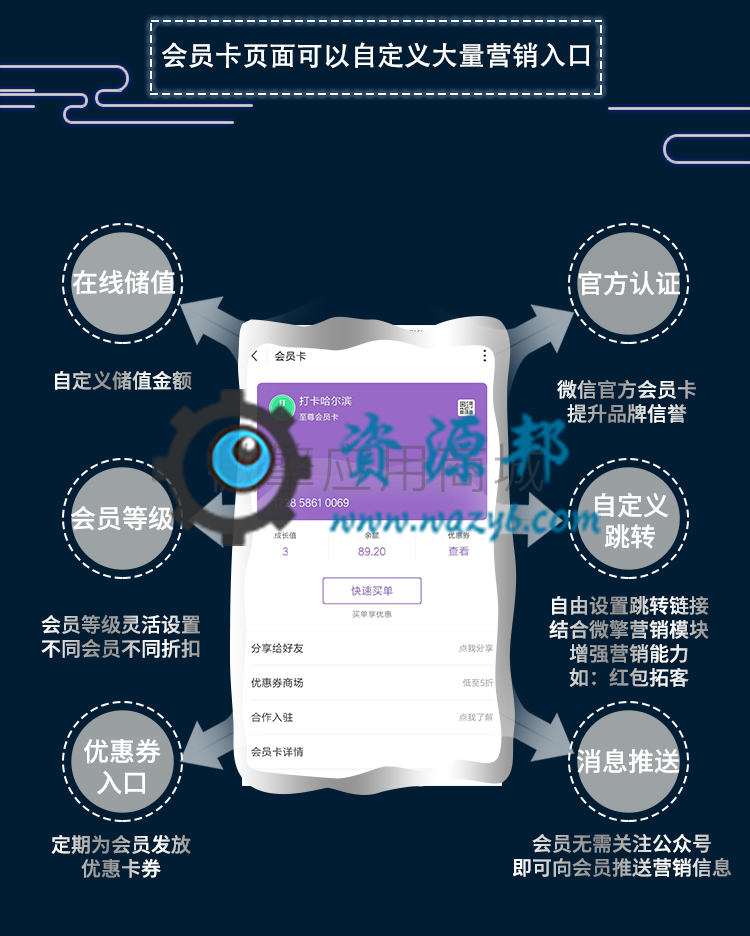 【公众号应用】竹鸟微信原生会员卡V2.0.0正版全开源解密源码打包，更新支付及支付页面插图5