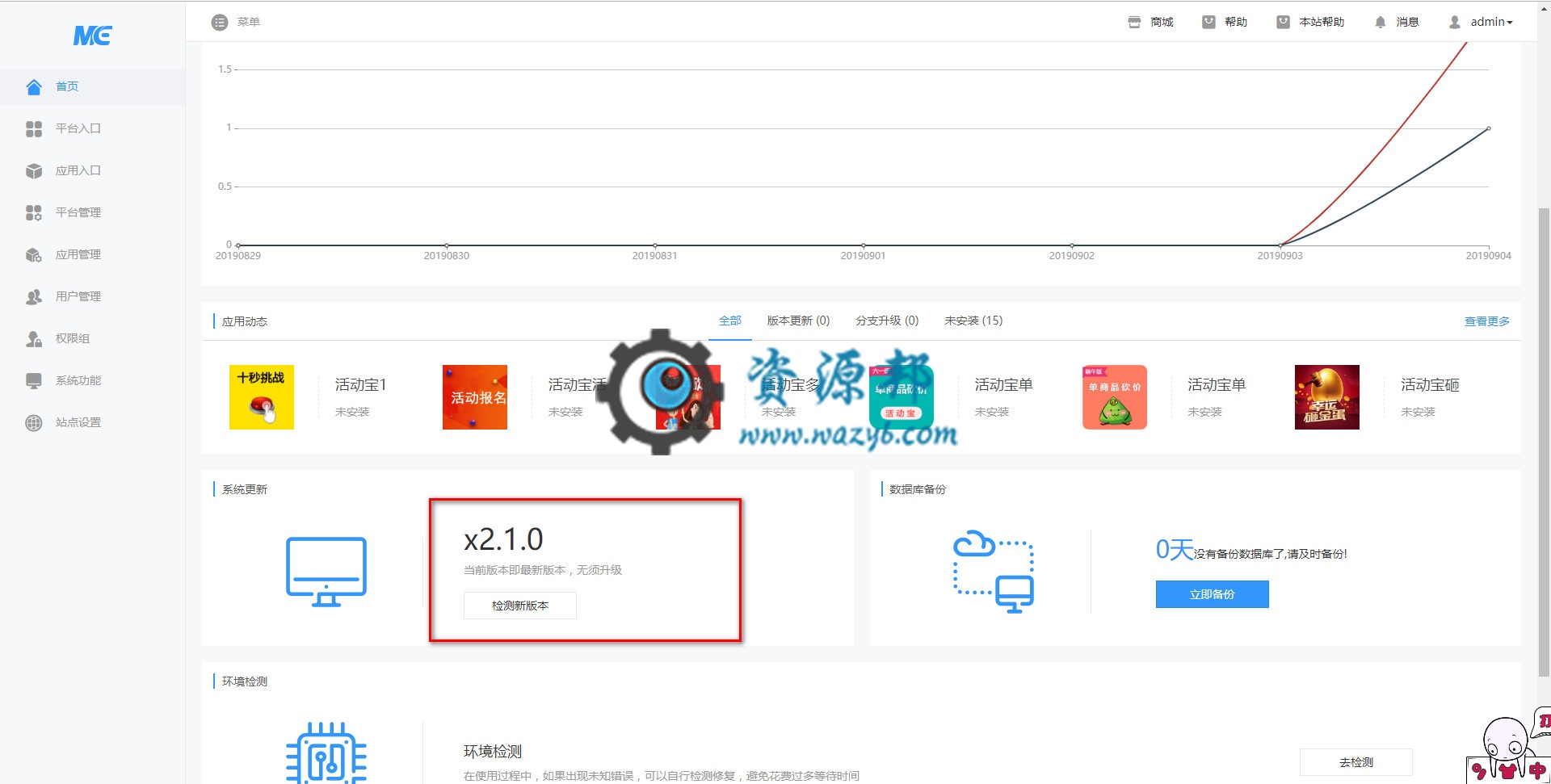 微擎商业版V2.1.0完美破解去除官方云控纯净版一键安装包插图3