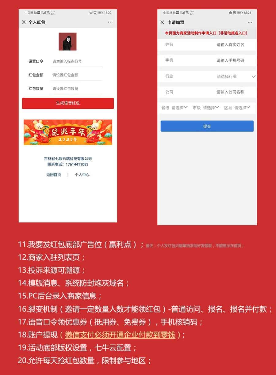【公众号应用】拜年语音拓客红包V1.1.6安装更新一体包，修复远程附件文件不能显示问题插图13