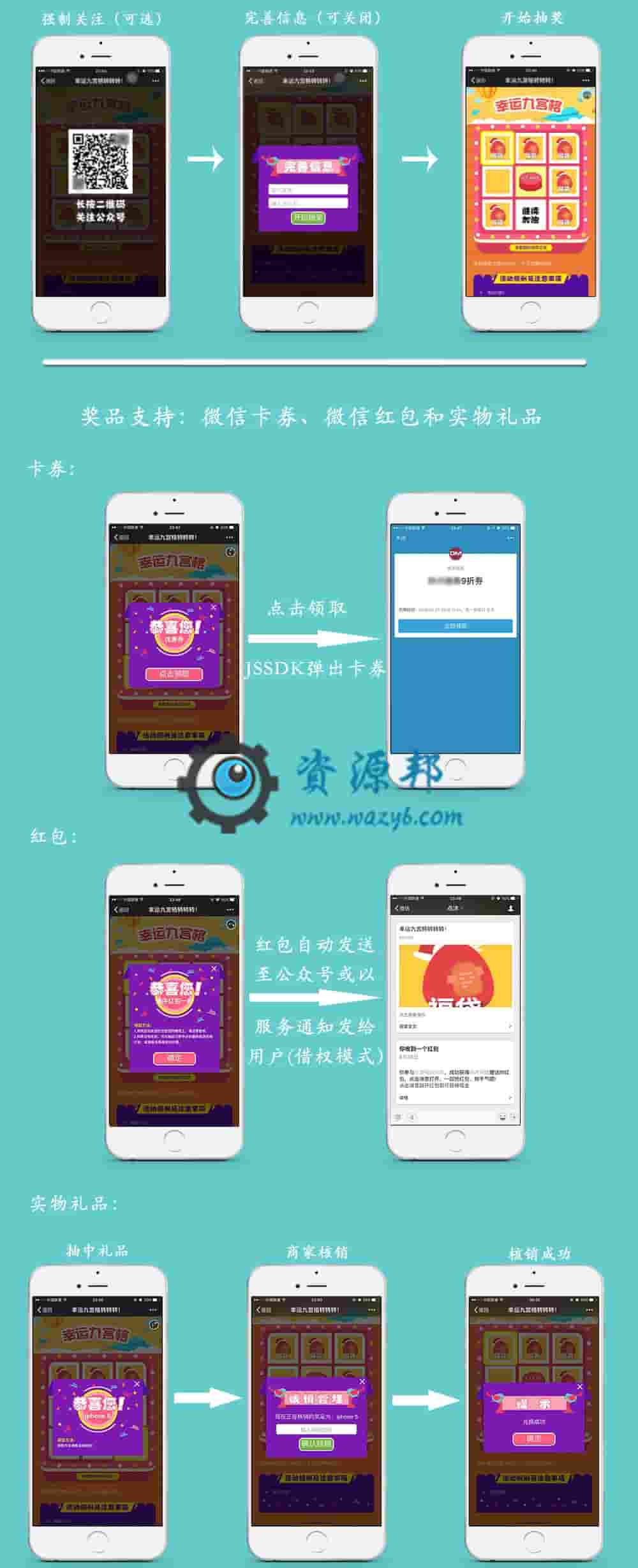 【公众号应用】【点沐】九宫格抽奖V1.3.26正版开源代码打包，增加活动内粉丝列表直接修改积分/余额的功能插图6