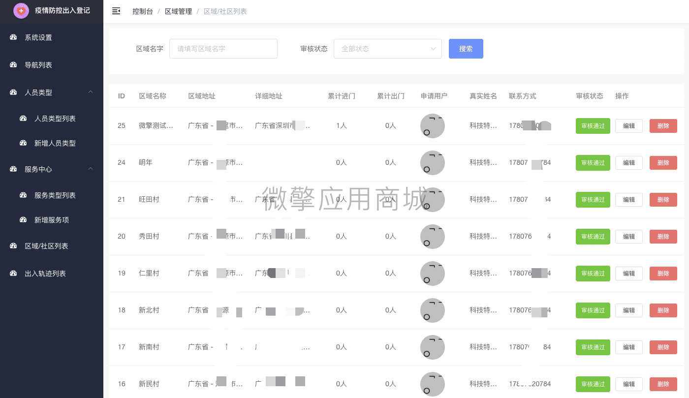 【公众号应用】复工进出登记管理系统V2.1.0公众号应用，自定义进出二维码新增人员类型插图1