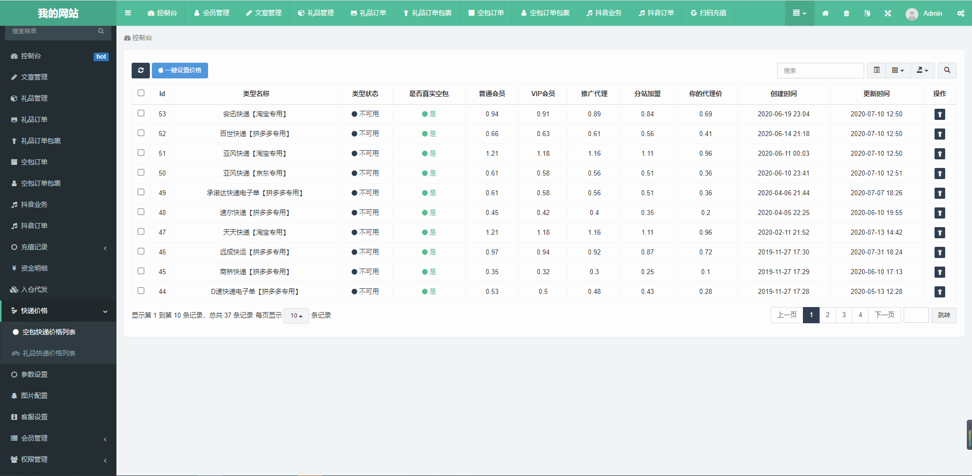 基于ThinkPHP5框架开发的礼品代发平台分站系统PHP源码，支持分站产品与利润一键同步、支持实时同步主站订单状态、支持注册短信验证插图11
