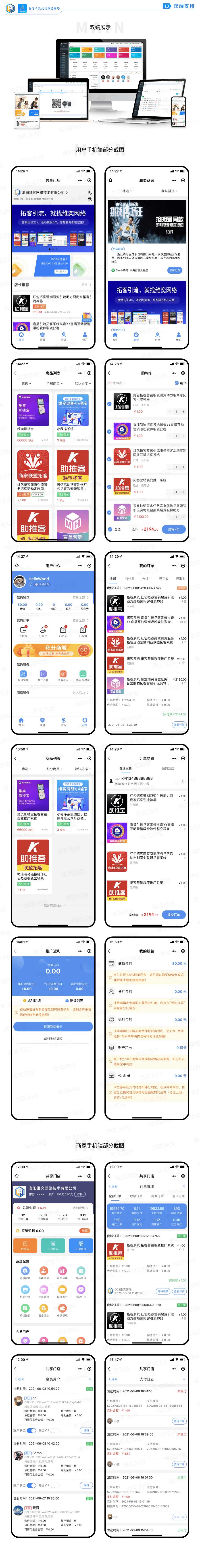 【公众号+小程序】共享门店V1.0.43全插件版，后台新增小程序微信用户信息编辑修改功能插图4