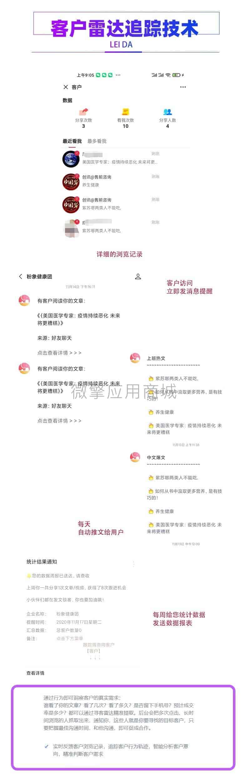 【公众号应用】开单获客V1.4.41+全插件，快速帮你找出朋友圈中的意向客户插图4