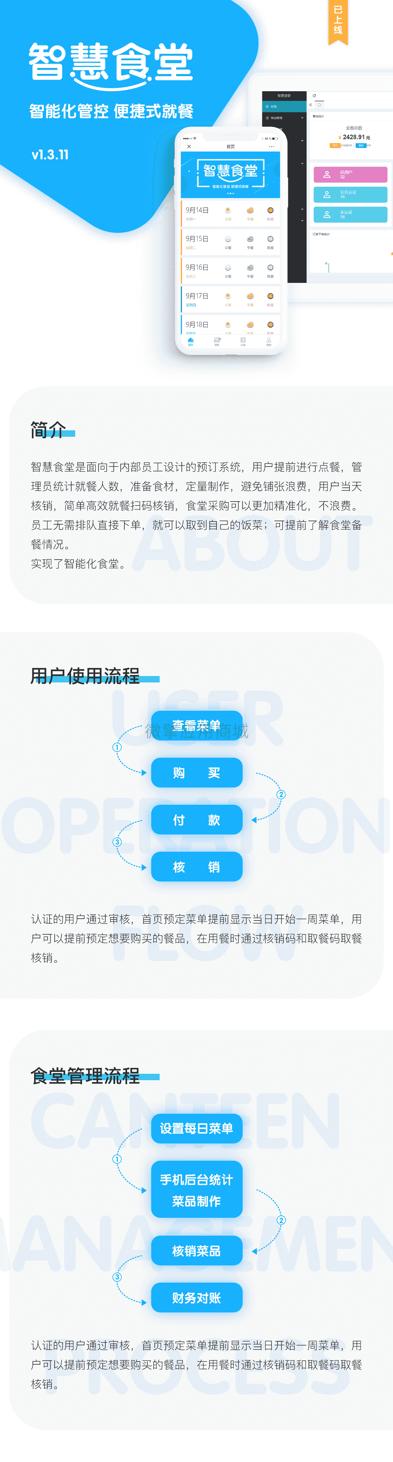 【公众号应用】智慧食堂V1.4.2，新增购物车可实现外带插图