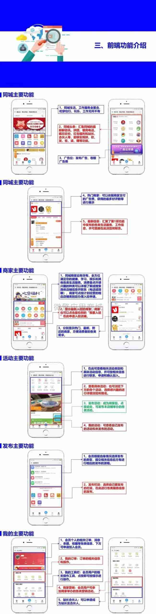 【公众号+小程序】同城聚合平台V59.4.0全插件，会员中心页增加文字描述功能插图7