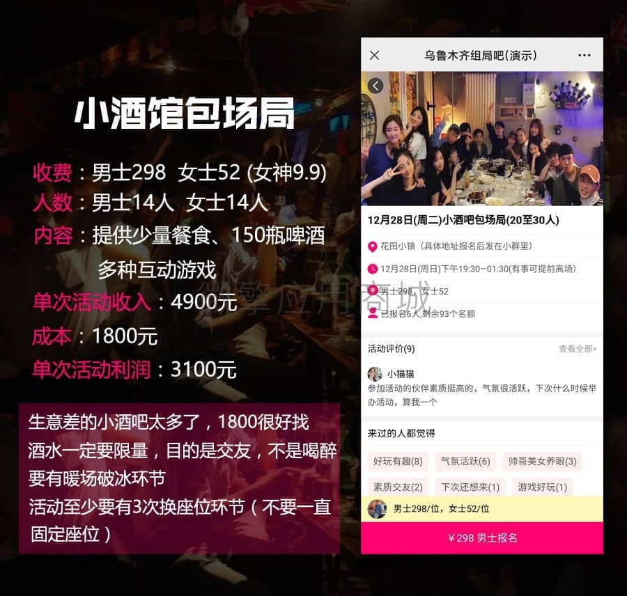 【公众号应用】同城组局吧V1.5.8+4插件，优化了报名成功后进群页面插图2