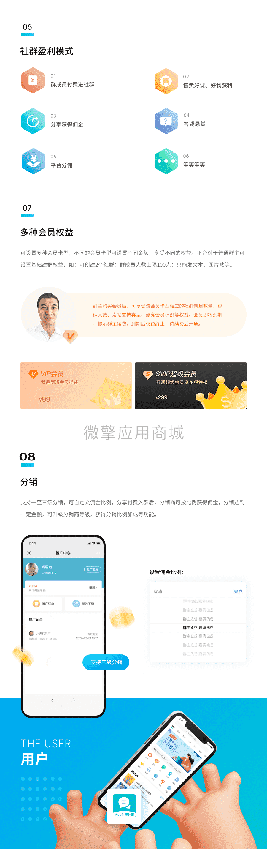 【公众号+小程序】Muu付费社群V1.2.20社群小程序，优化业务处理插图4