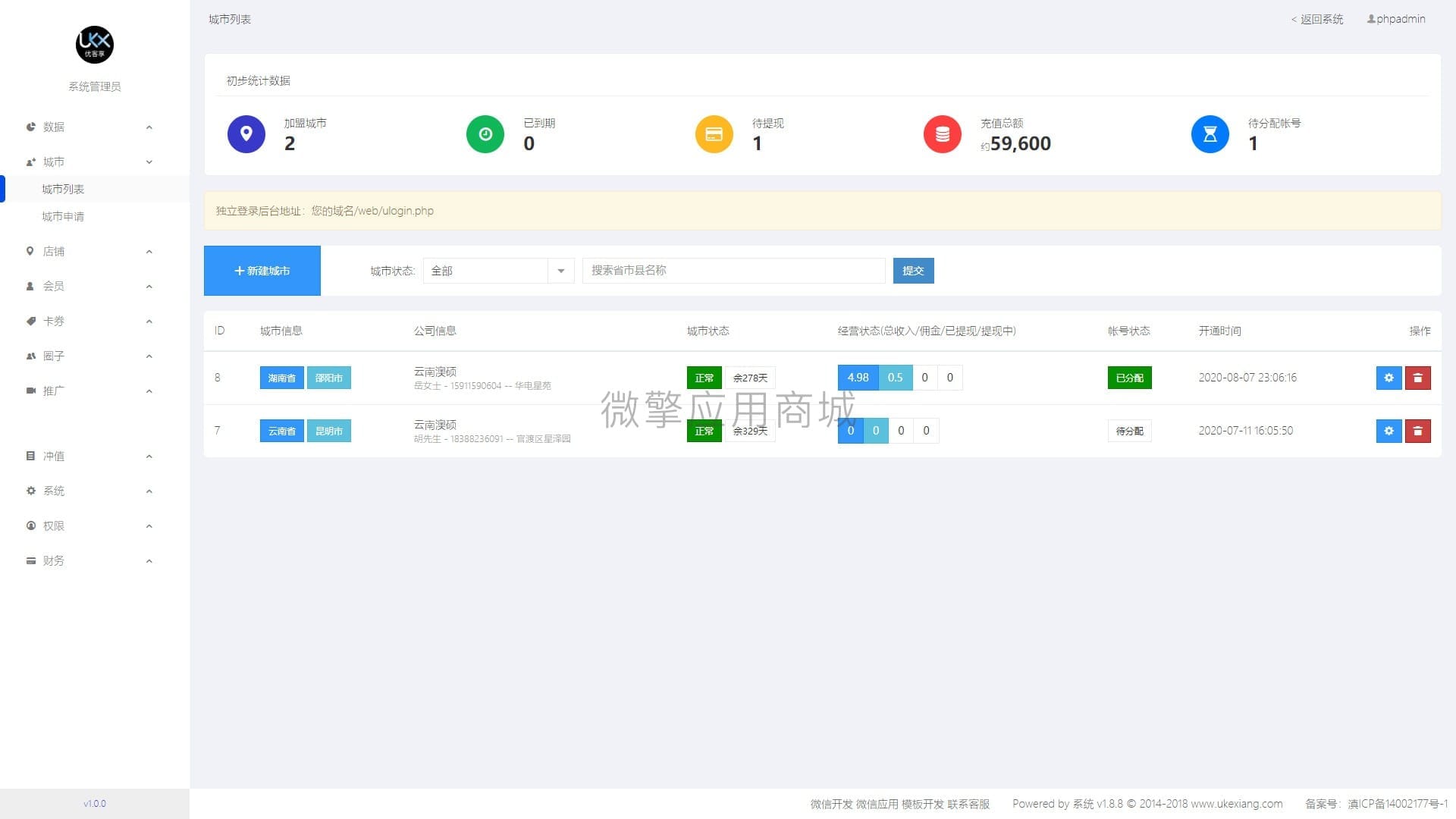 【微信小程序】城市卡券升级版V1.0.4卡券小程序，新增红包发放功能插图11