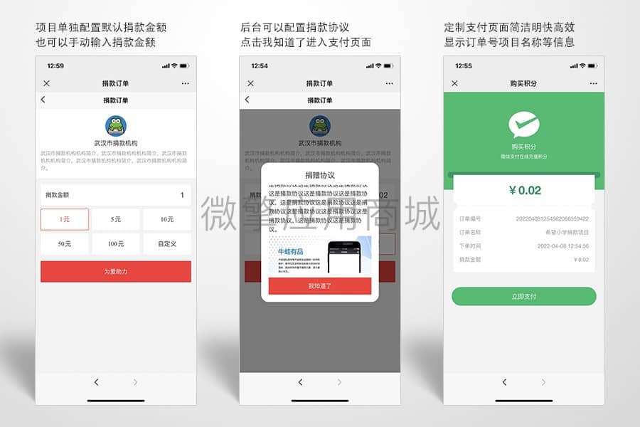 【公众号应用】牛蛙惠捐专业版V1.0.5，添加站点捐款榜功能插图2