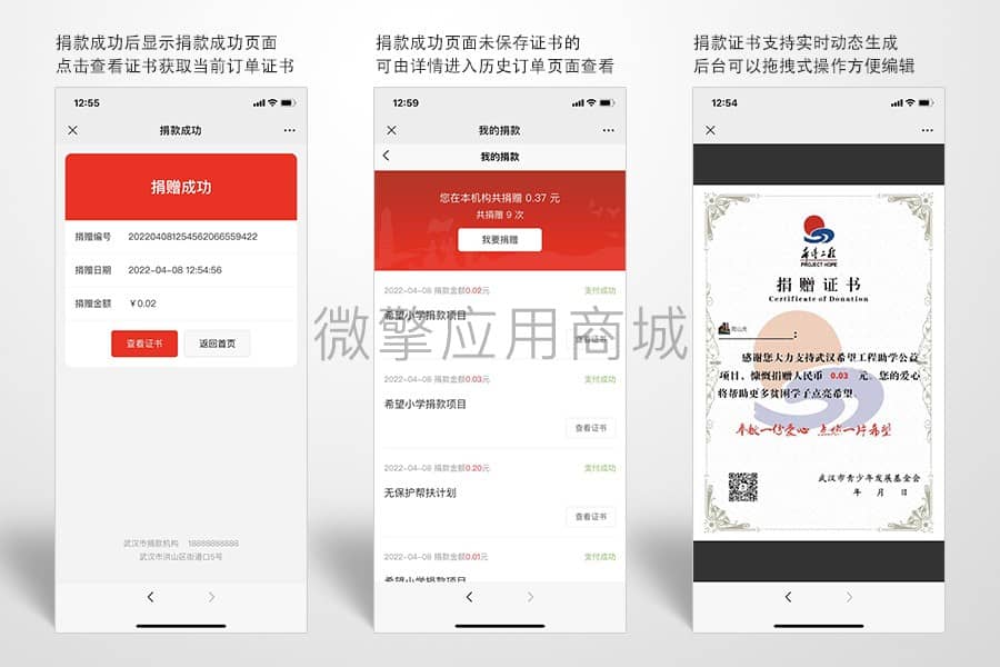 【公众号应用】牛蛙惠捐专业版V1.0.5，添加站点捐款榜功能插图3