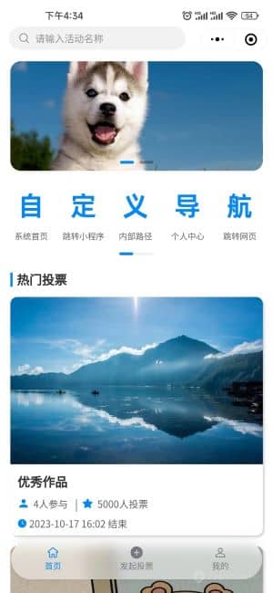 基于ThinkPHP+Uniapp开发的投票小程序V1.4.4，一款非常优秀的多功能投票系统插图1